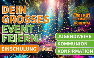 Große Schritte verdienen große Erlebnisse