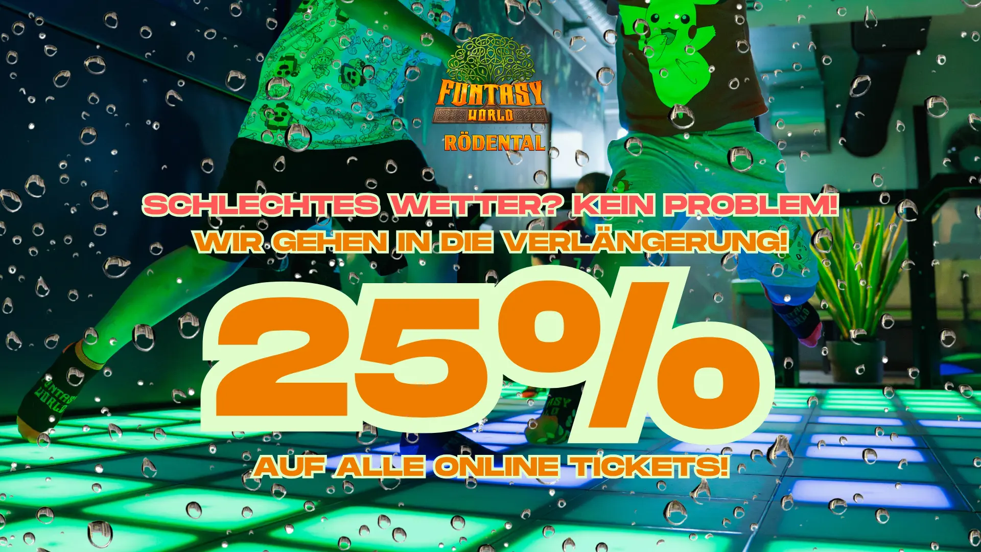 25% auf alle Online Tickets