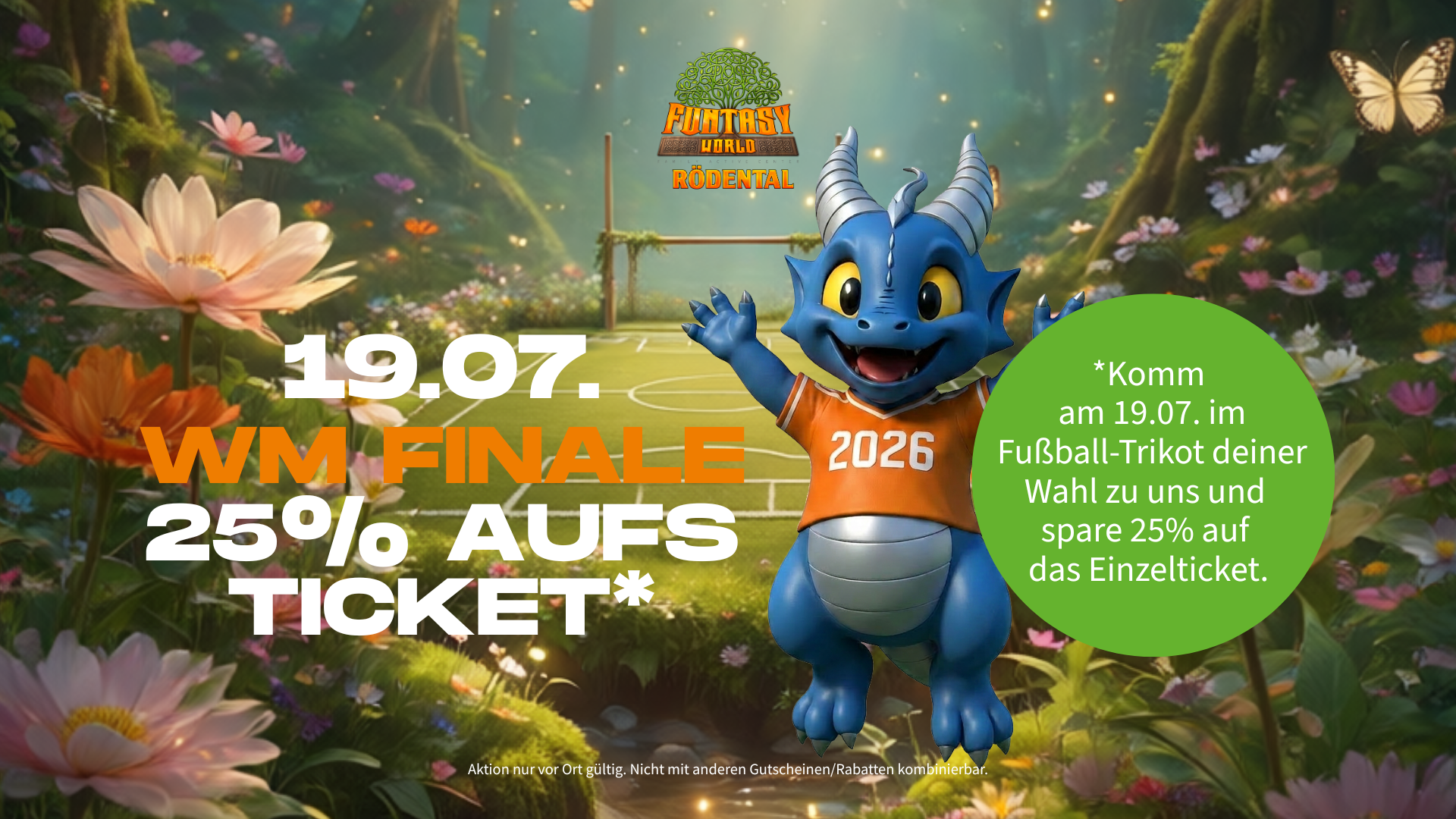 Komm im Trikot und feiere das Finale mit 25%