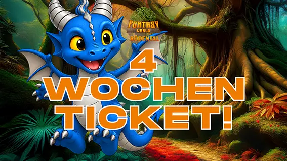 4 Wochenticket – einmal zahlen, 30 Tage Eintritt 4 Wochenticket - einmal zahlen, 30 Tage Eintritt