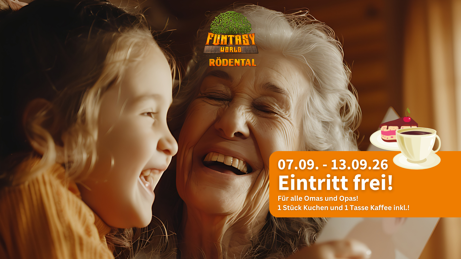 Oma und Opa Woche - freier Eintritt und Kaffee und Kuchen
